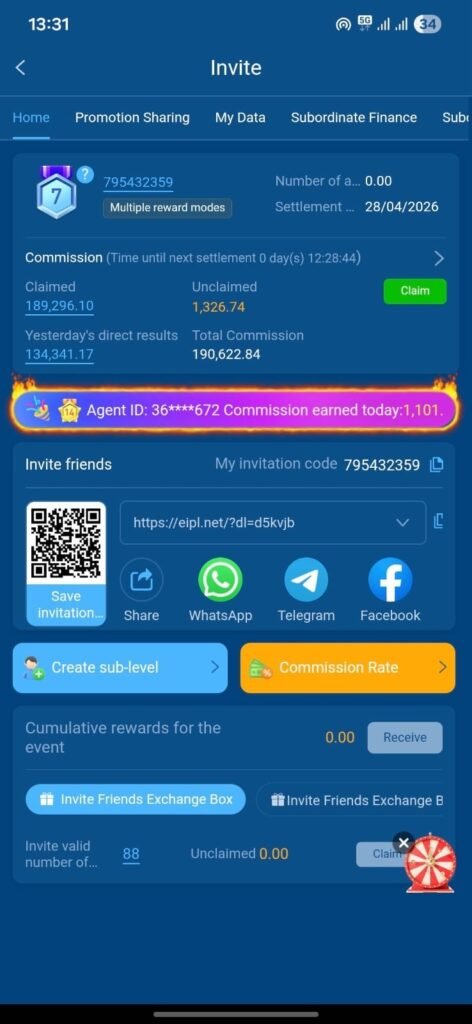 EIPL Game Referral Program - Invite Friends & Earn RewardsTitleEIPL Refer & Earn: Grow Your NetworkCaptionShare the fun and earn exclusive bonuses.DescriptionInvite your friends to join EIPL and earn amazing rewards. Share your unique referral link and start building your gaming community today!